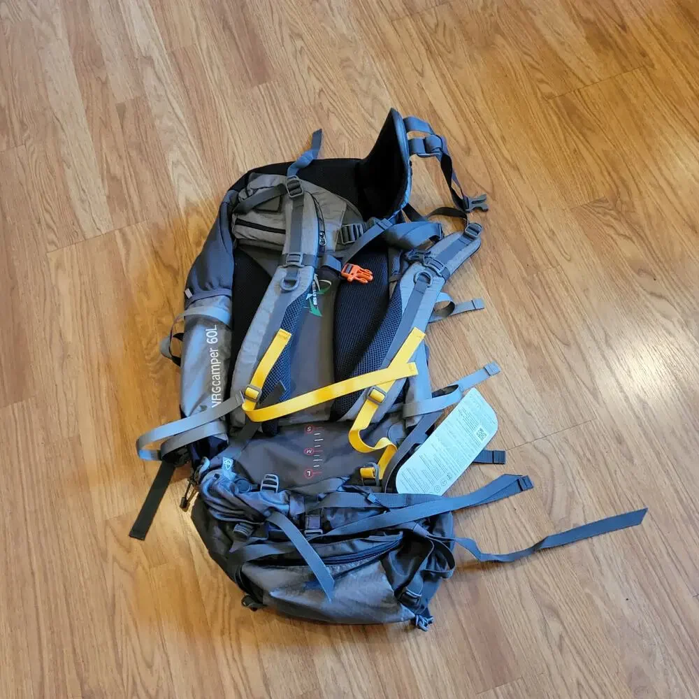 Ghostek NRGcamper Hiking Camping 60L Backpack Gray New with tag